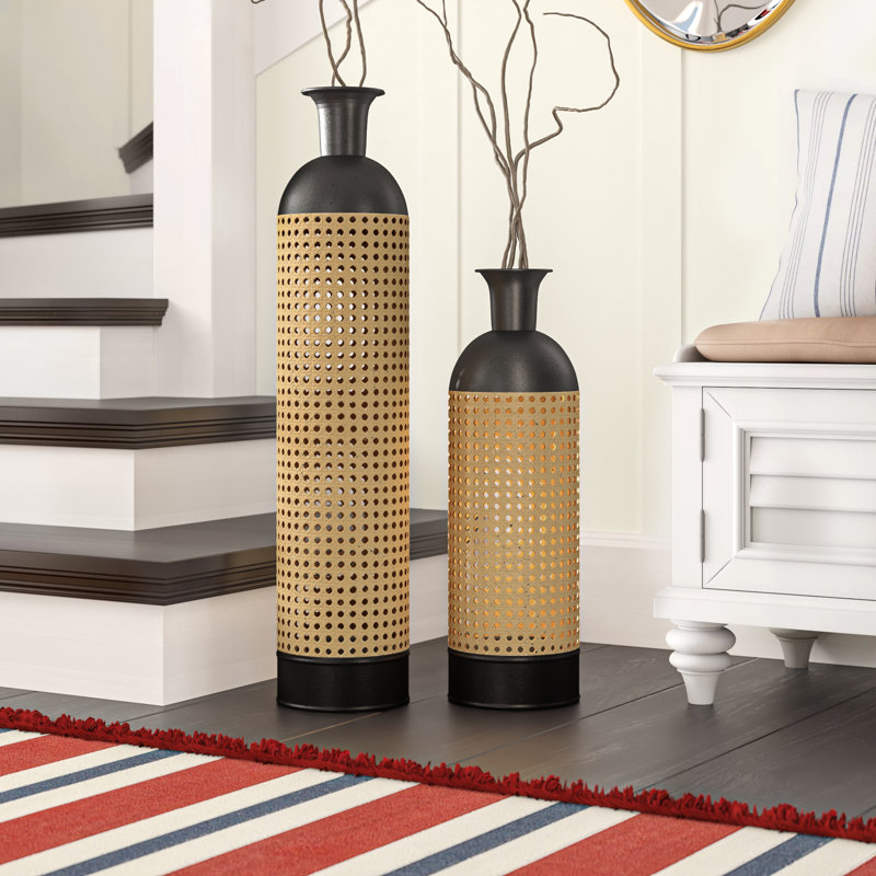 Mistana™ Figueiredo Stainless Steel Floor Vase & Reviews Wayfair